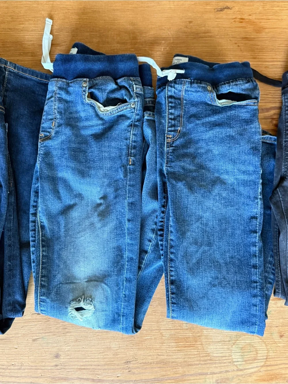 Boys drawstring pull-on jeans lot